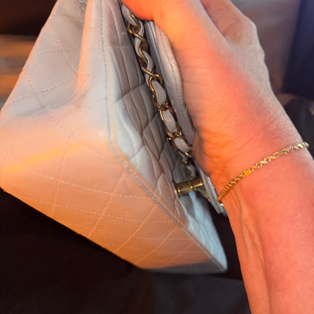 Chanel Baby Blue Quilted Bag - Picture 7 of 13